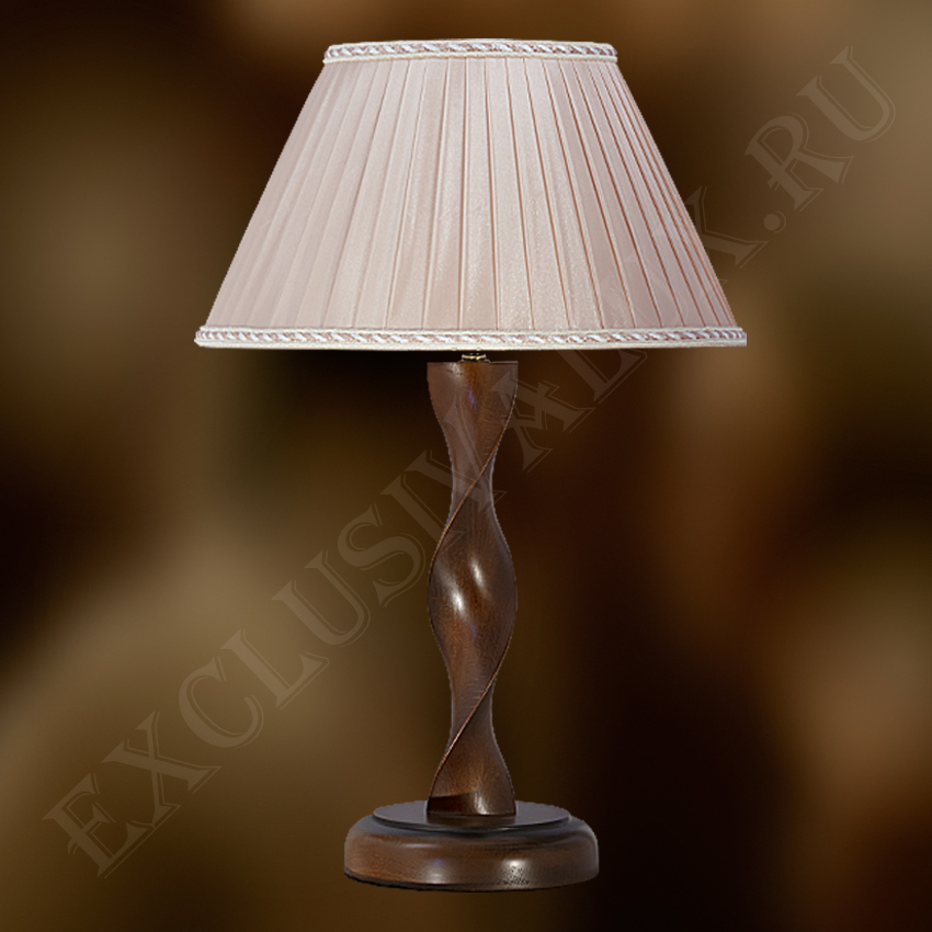Деревянная настольная лампа